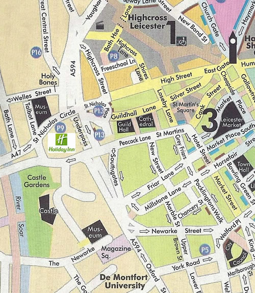 location of the holiday inn